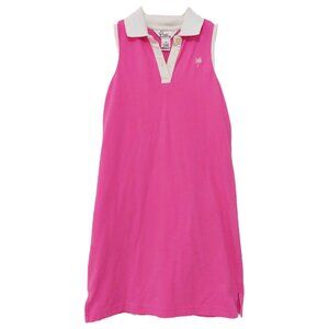 Vintage Lilly Pulitzer White Label Girl's Pink & White Tennis Dress Pique Cotton